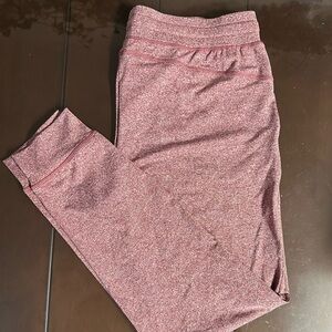 Crimson Heathered Cozy Joggers